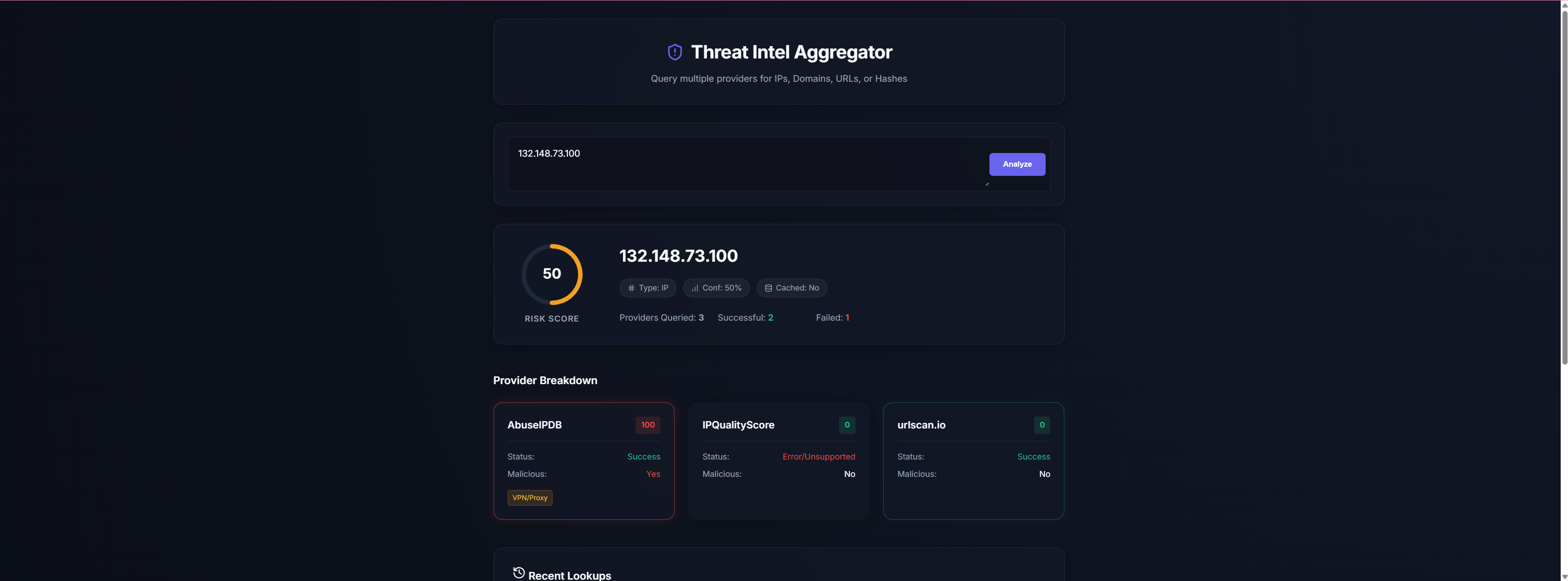 Threat Intel Aggregator